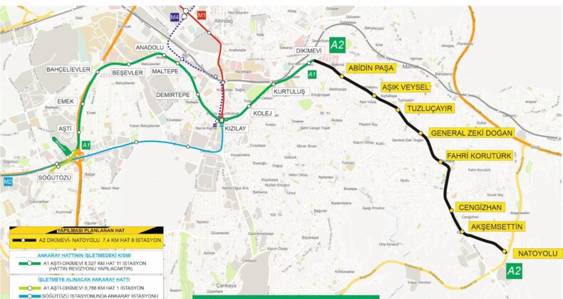 Ankara’ya 4 Yeni Metro Hattı Toplam 44 Kilometrelik Dev Ulaşım Hamles