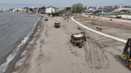 Bursa’da plajlar yaza hazır hale getiriliyor