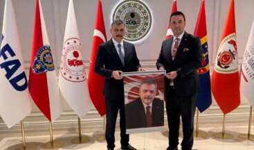 TÜMKON’dan İçişleri Bakanı Çiftçi’ye Ziyaret