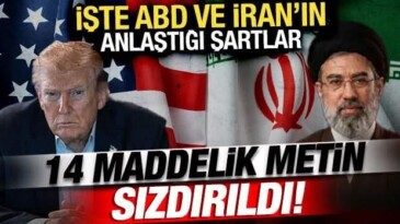 ABD ile İran Arasında 14 Maddelik Antlaşma