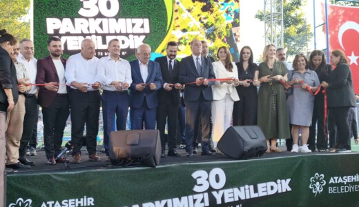 Ataşehir’de Yenilenen 30 Parkın Açılışı Yapıldı