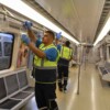 Metro ve ANKARAY istasyonlarında temizlik çalışmaları