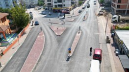 Bursa Kestel’de Eğitim Caddesi baştan sona yenilendi