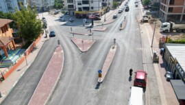 Bursa Kestel’de Eğitim Caddesi baştan sona yenilendi
