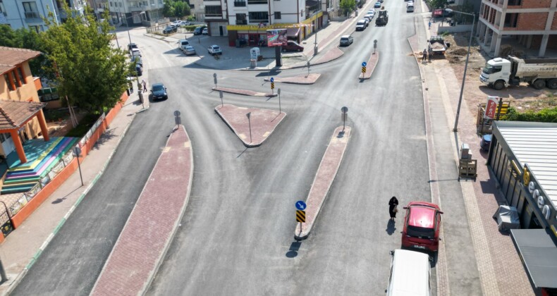 Bursa Kestel’de Eğitim Caddesi baştan sona yenilendi