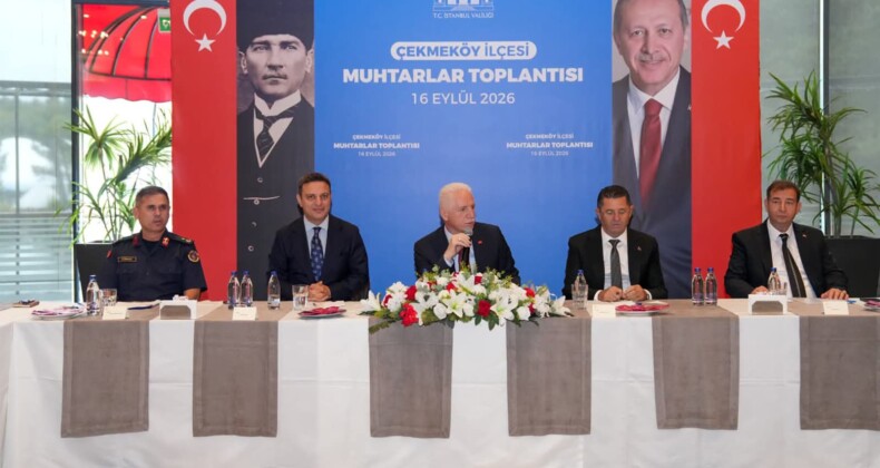 İstanbul Valisi Davut Gül, Çekmeköy’de Muhtarlar İle Buluştu