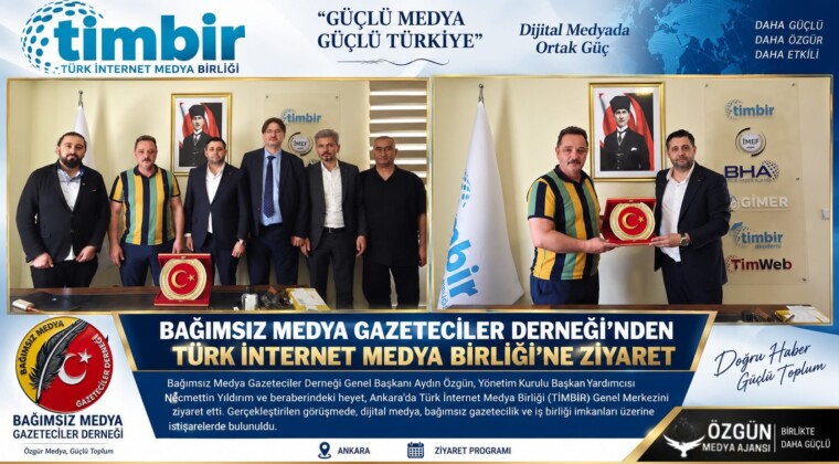 Bağımsız Medya ve Gazeteciler Derneği’nden, Türk İnternet Medya Birliği’ne Ziyaret