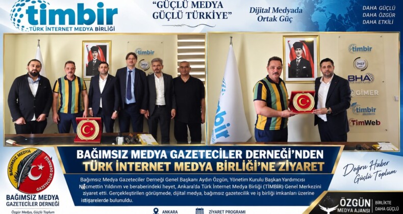 Bağımsız Medya ve Gazeteciler Derneği’nden, Türk İnternet Medya Birliği’ne Ziyaret