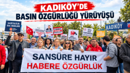 Kadıköy’de basın özgürlüğü için yürüdüler